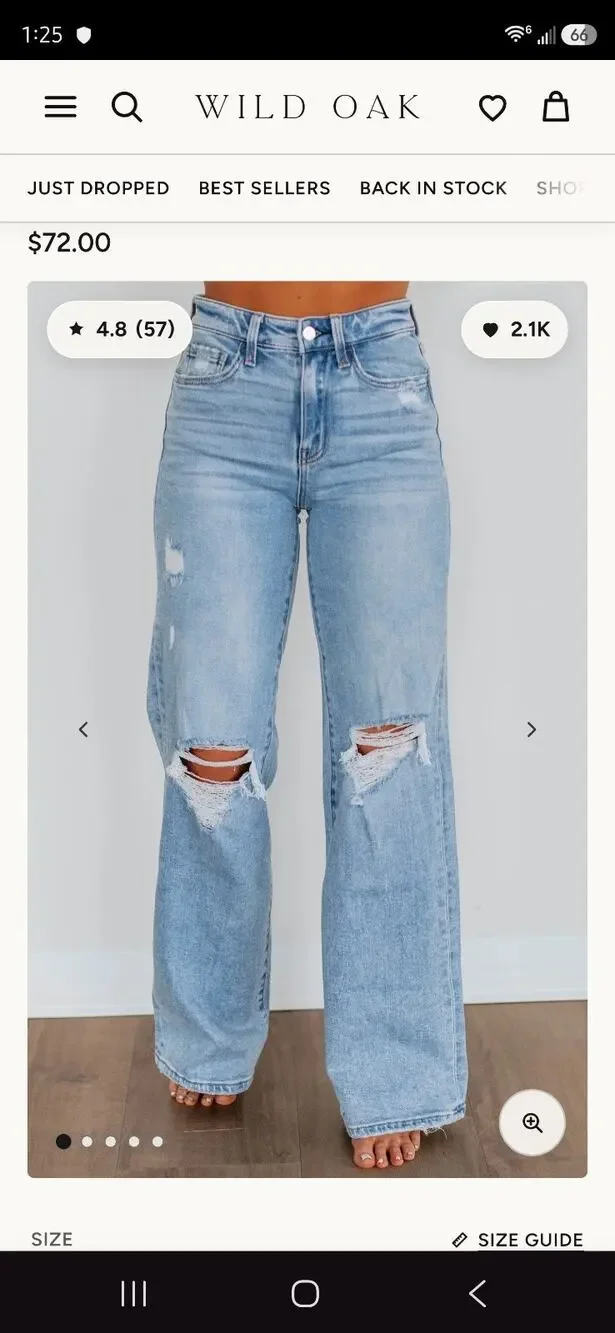 Flying Monkey Women's Mid Rise Classic Straight Jeans Size 30